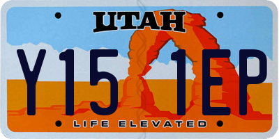 UT license plate Y151EP