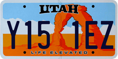 UT license plate Y151EZ