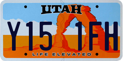 UT license plate Y151FH