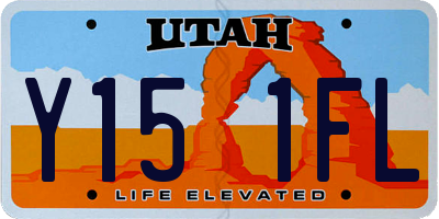 UT license plate Y151FL