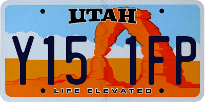UT license plate Y151FP