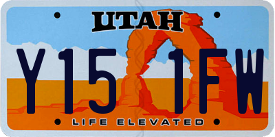 UT license plate Y151FW
