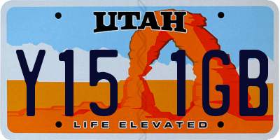 UT license plate Y151GB