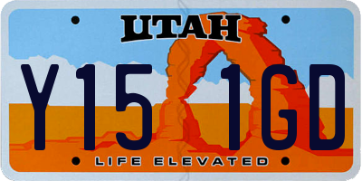 UT license plate Y151GD
