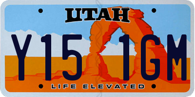 UT license plate Y151GM