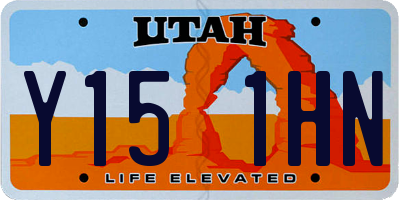 UT license plate Y151HN