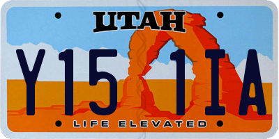 UT license plate Y151IA