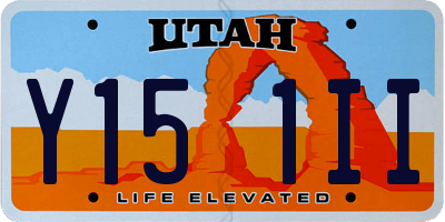 UT license plate Y151II