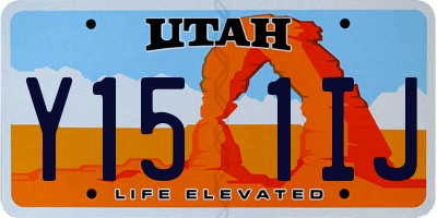 UT license plate Y151IJ