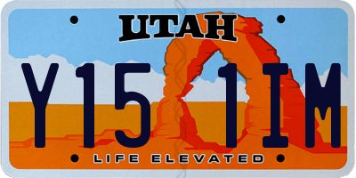 UT license plate Y151IM