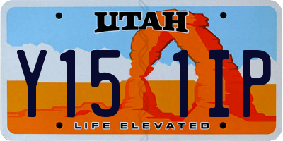 UT license plate Y151IP