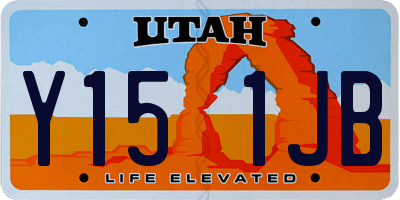 UT license plate Y151JB