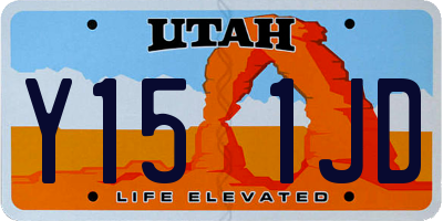 UT license plate Y151JD