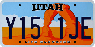 UT license plate Y151JE