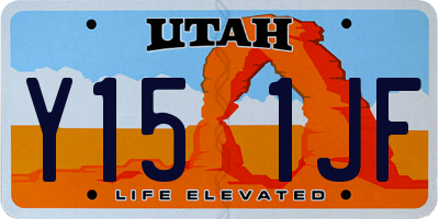 UT license plate Y151JF