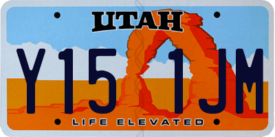 UT license plate Y151JM