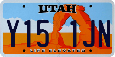 UT license plate Y151JN