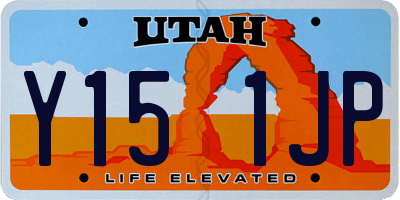 UT license plate Y151JP