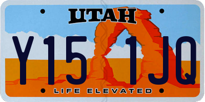 UT license plate Y151JQ