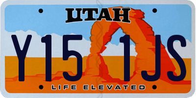 UT license plate Y151JS