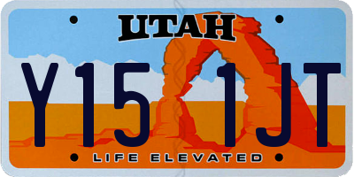 UT license plate Y151JT