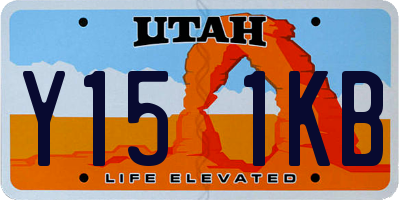 UT license plate Y151KB