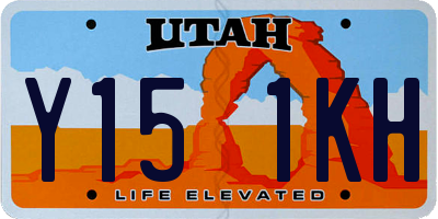 UT license plate Y151KH