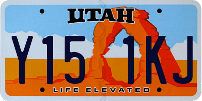 UT license plate Y151KJ