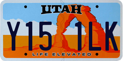 UT license plate Y151LK