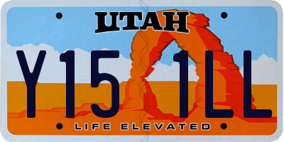 UT license plate Y151LL