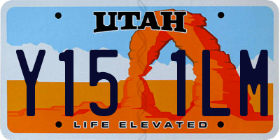 UT license plate Y151LM