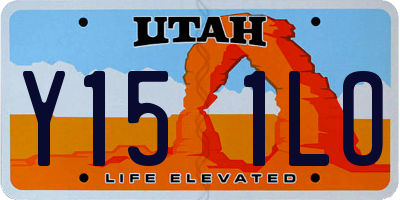 UT license plate Y151LO