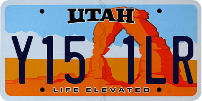 UT license plate Y151LR