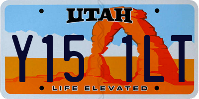 UT license plate Y151LT