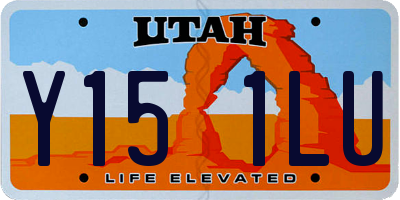 UT license plate Y151LU