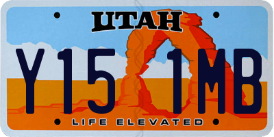 UT license plate Y151MB