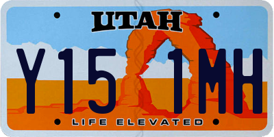 UT license plate Y151MH