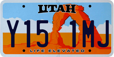 UT license plate Y151MJ