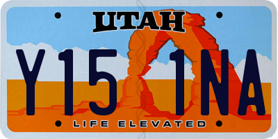 UT license plate Y151NA