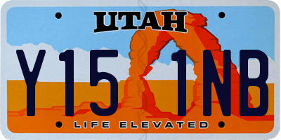 UT license plate Y151NB