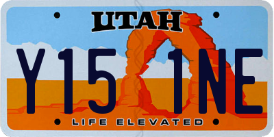 UT license plate Y151NE