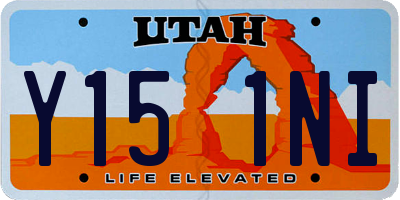 UT license plate Y151NI
