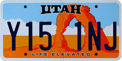 UT license plate Y151NJ