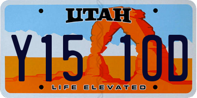 UT license plate Y151OD