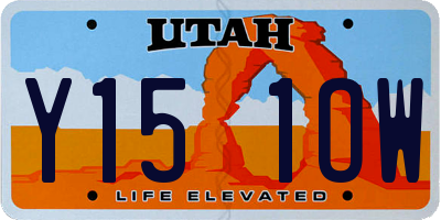 UT license plate Y151OW