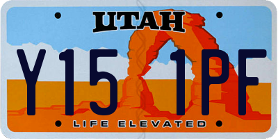 UT license plate Y151PF