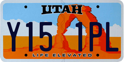 UT license plate Y151PL