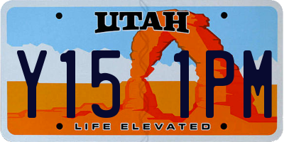 UT license plate Y151PM