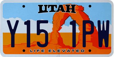 UT license plate Y151PW