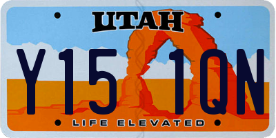 UT license plate Y151QN